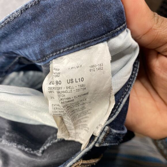 Bogner Women's Jeans Dark Blue Loose Fit High Rise Straight Leg Size US-10 Denim - Picture 12 of 12